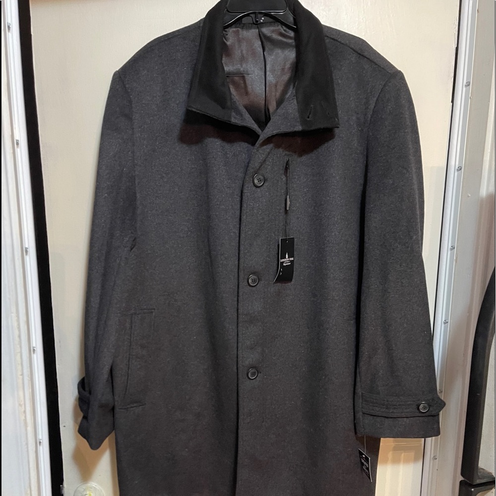 Men’s London Fog 48R wool blend overcoat,NWT, $350